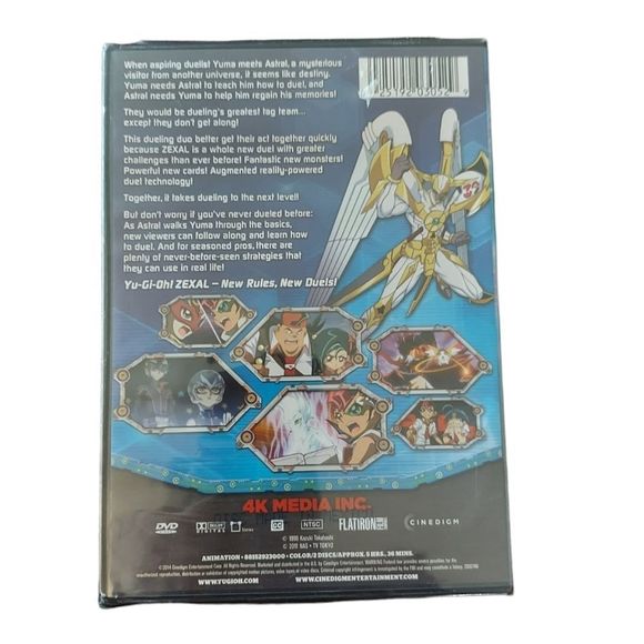 YU-GI-OH-ZEXAL SEASON 1 V01 (2 DISC/ENG DUB) (DVD) NWT - Picture 2 of 3